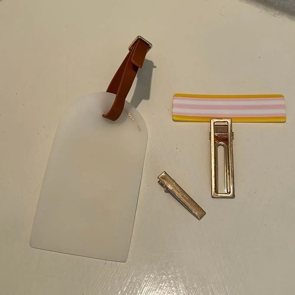 Zimmermann Hair Clip & Hang Tag Accessory Bundle Luxury Preppy NEW